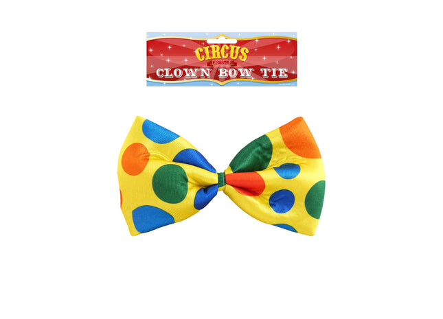 Clownfliege, 24 cm, bunte Schleife, Kostümzubehör, Partydekoration TK Gruppe® Grosshandel 