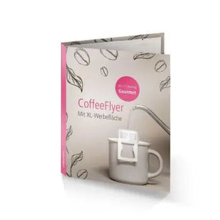 CoffeeFlyer Gourmet in Weiß: Individuell & Elegant TK Gruppe® Grosshandel 