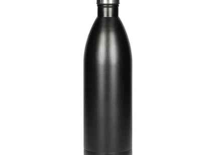 Colare 1 Liter Vakuumflasche, Dauerhaft - Tiefschwarz TK Gruppe® Grosshandel 