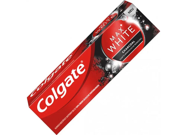 Colgate Max White Charcoal Zahnpasta, 75ml – Tiefenreinigung & strahlendes Weiß TK Gruppe® Grosshandel 