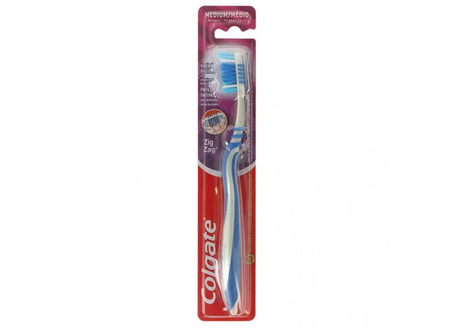 Colgate Zig Zag Mittelharte Zahnbürste - Effektive Reinigung für tägliche Mundpflege TK Gruppe® Grosshandel 