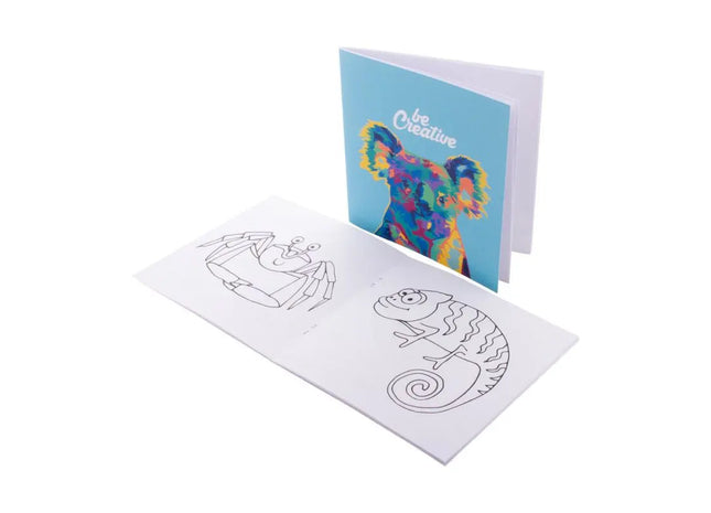 ColoBook Maßgeschneidertes Malbuch, Tiermotive - Kreativspaß in Weiß TK Gruppe® Grosshandel 