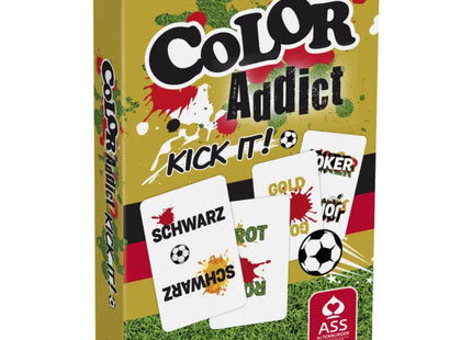 Color Addict Kick it, 33 Karten in Faltschachtel - Schnelles Farben-Match-Spiel TK Gruppe® Grosshandel 