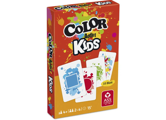 Color Addict Kids, 33 Blatt in Faltschachtel - Spielerisches Farberkennungsspiel TK Gruppe® Grosshandel 