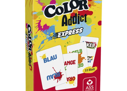 Color Addict, 33 Karten in praktischer Faltschachtel - Farbenfrohes Schnellreaktionsspiel TK Gruppe® Grosshandel 