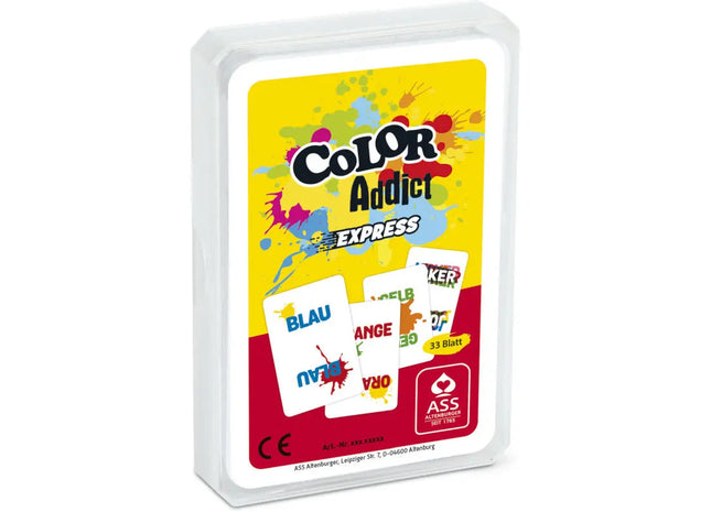 Color Addict, 33 Spielkarten in Kunststoffetui - Rasantes Kartenspiel für Farb-Matches TK Gruppe® Grosshandel 