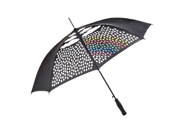 Colormagic AC-Stockschirm - Schwarz, Stilvoller und Magischer Wetterschutz TK Gruppe® Grosshandel 