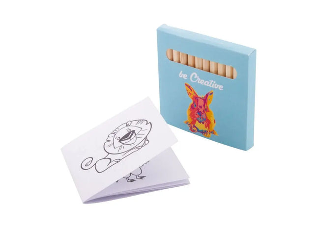 Coloxil 12 Personalisiertes Ausmalset, Tiermotive - Künstlerischer Spaß in Weiß TK Gruppe® Grosshandel 