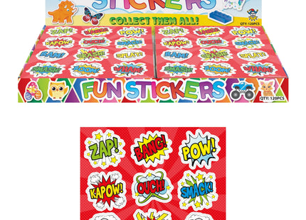 Comic-Aufkleber-Set, 12-teilig, 10 x 11,5 cm – Bunte Aufkleber für Sammelalben und Bastelprojekte TK Gruppe® Grosshandel 