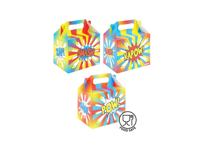 Comic Lunchbox 14L x 9,5B x 12H cm, Kinder-Bento-Box in 3 Designs, sicher und robust TK Gruppe® Grosshandel 