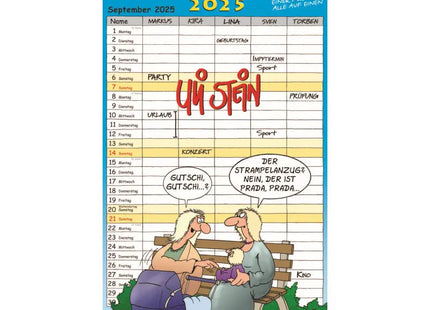 Comic, Cartoon & Humor Kalender - Uli Stein Familienplaner für 2024 TK Gruppe® Grosshandel 