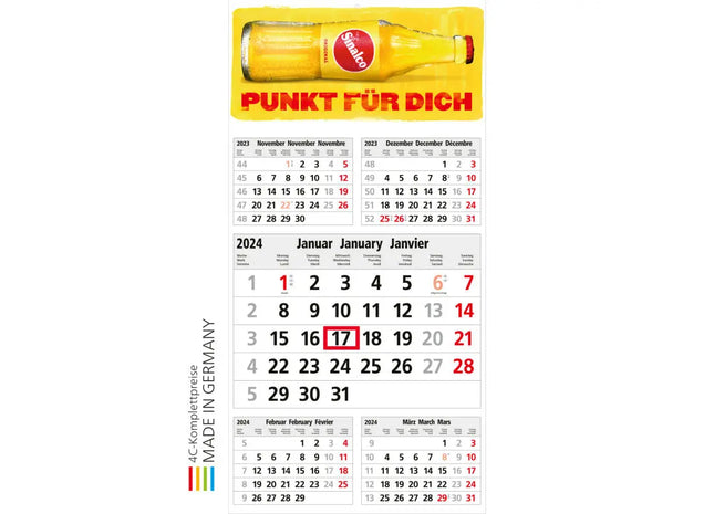 Commerce 5 mit 4C-Druck - Hellgrau - Rot - Personalisierter Stift mit Farbvielfalt und Eleganz TK Gruppe® Grosshandel 