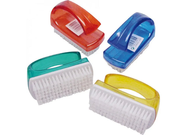 Compact Scrubbing Tool with Exposed Grip, Stylish Shades - 9x6cm Hand Wash Brush TK Gruppe® Grosshandel 