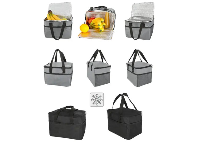 Cooler Pack, 2-Pack, 9L, Approx. 25x20x17.5cm - Portable Chill Bag for Refreshments On-The-Go TK Gruppe® Grosshandel 