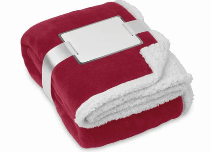 Coral Fleece-Decke ZERMATT - Kuschelige bordeauxrote Decke für gemütliche Stunden TK Gruppe® Grosshandel 