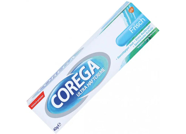 Corega Ultra Fresh Denture Adhesive Cream, 40ml, Secure Grip & Minty Freshness TK Gruppe® Grosshandel 