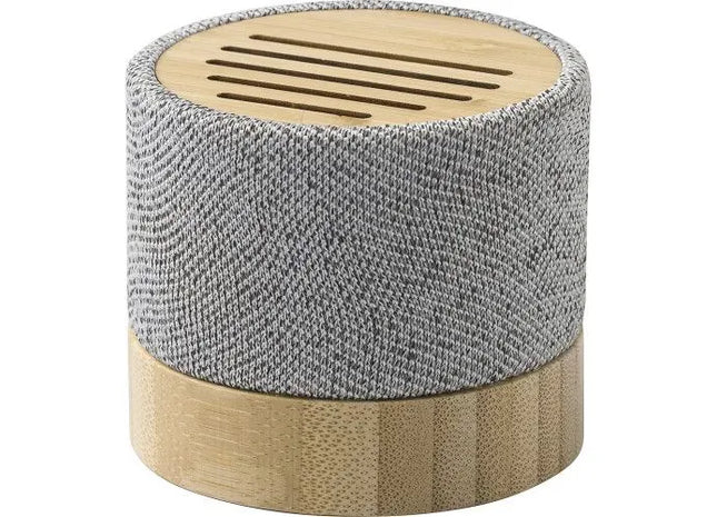 Cory Bambus-Lautsprecher, kabellos, modernes Grau – Idealer Soundgenuss TK Gruppe® Grosshandel 