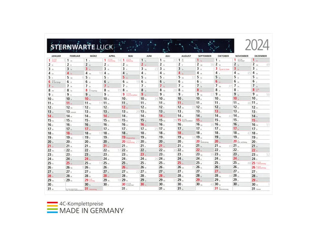 Cosmos A1, gefalzt auf A4 mit 4C-Druck - Hellgrau und Rot - Premium Präsentationsmappe TK Gruppe® Grosshandel 