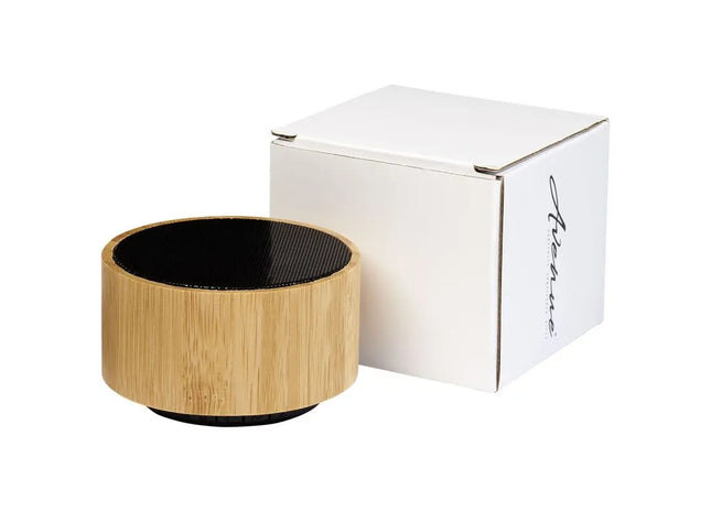 Cosmos Bluetooth-Lautsprecher aus Bambus, Natur-Schwarz - Modern & Nachhaltig TK Gruppe® Grosshandel 