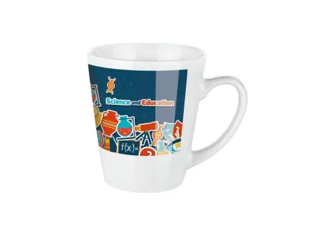 Cosmos Sublimationstasse, 330 ml - Ideal für Personalisierung, Weiß TK Gruppe® Grosshandel 