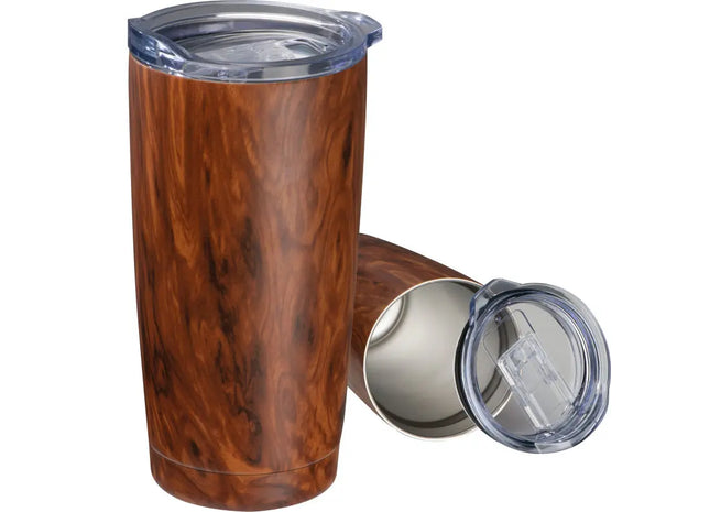 Costa Rica Isolierbecher 400 ml – Rustikaler Thermobecher in Braun TK Gruppe® Grosshandel 