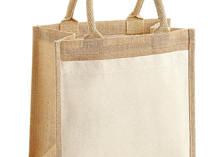 Cotton Pocket Jute Midi Tote TK Gruppe® Grosshandel 