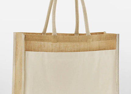 Cotton Pocket Natural Starched Jute Shopper TK Gruppe® Grosshandel 