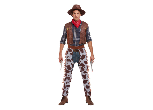 Cowboy-Kostüm für Erwachsene, Western-Outfit für Fasching und Karneval TK Gruppe® Grosshandel 
