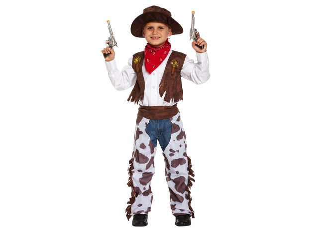 Cowboy-Kostüm für Kinder, mittelgroße Verkleidung, Alter 7–9 Jahre TK Gruppe® Grosshandel 
