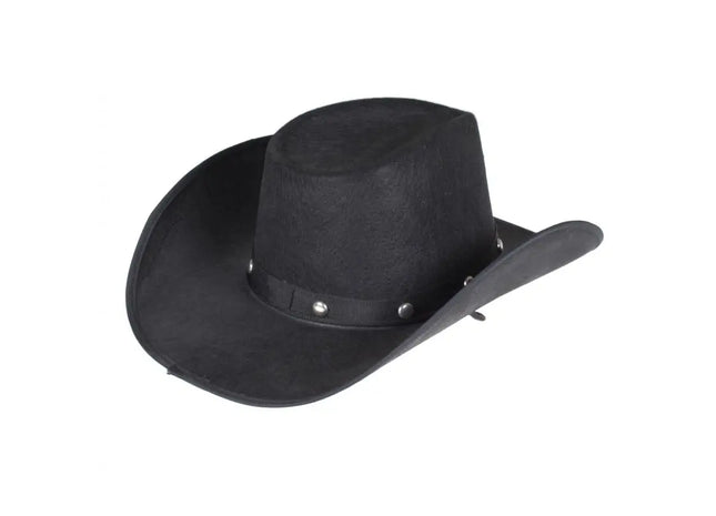 Cowboyhut "Nieten" schwarz TK Gruppe® Grosshandel 