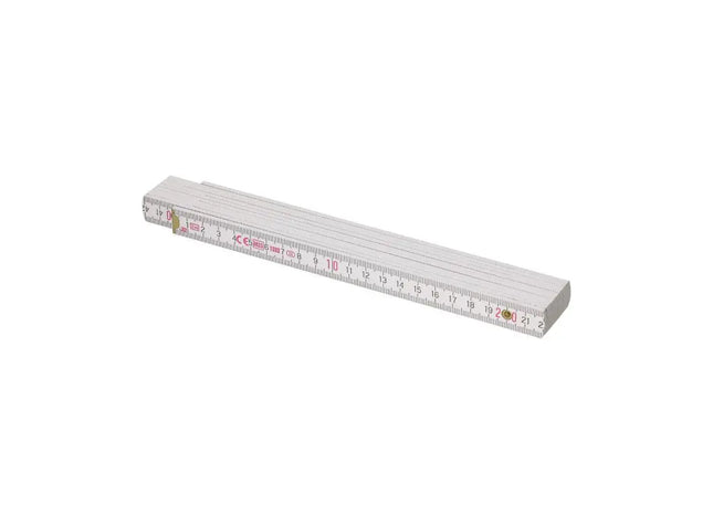 Craft Holzmaßstab - 2m - weiß Hochwertiger Zollstock für präzise Messungen TK Gruppe® Grosshandel 