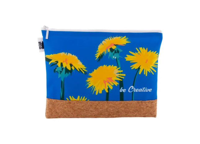 CreaBeauty Cork L RPET, Personalisierte Kosmetiktasche in Weiß - Umweltbewusst & Chic TK Gruppe® Grosshandel 