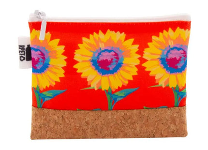 CreaBeauty Cork S RPET Maßgefertigte Schminktasche - Weiß, 100 Zeichen TK Gruppe® Grosshandel 