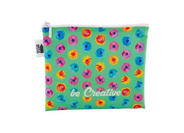 CreaBeauty M RPET Personalisierte Toilettentasche - Weiß, 100 Zeichen TK Gruppe® Grosshandel 