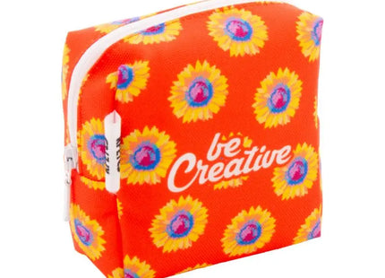 CreaBeauty Quadrat S Personalisierte Make-Up Tasche - Weiß, 100 Zeichen TK Gruppe® Grosshandel 