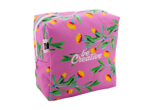 CreaBeauty Quadratische L Maßgeschneiderte Schminktasche - Weiß, 100 Zeichen TK Gruppe® Grosshandel 