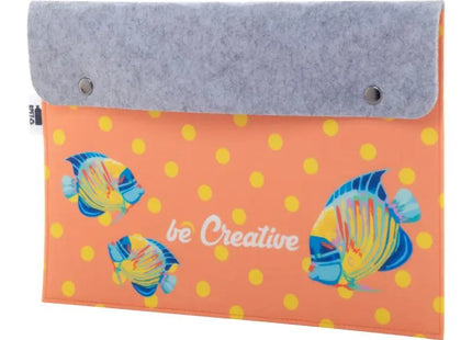 CreaFelt Folder Individuelle Dokumentenmappe – elegante graue Filztasche für Büro und Alltag TK Gruppe® Grosshandel 