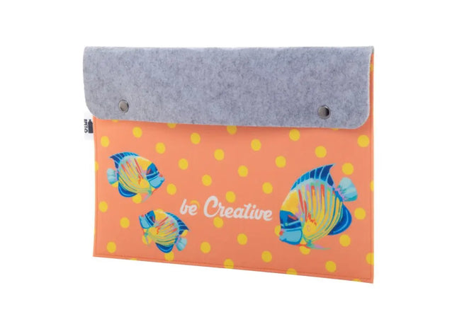 CreaFelt Folder Individuelle Dokumentenmappe – elegante graue Filztasche für Büro und Alltag TK Gruppe® Grosshandel 