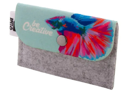 CreaFelt Money Individuelle Geldbörse - Grau Personalisierbare Filz-Brieftasche TK Gruppe® Grosshandel 