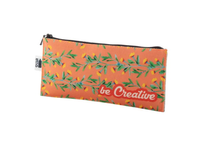 CreaFelt Pen Zip Personalisierte RPET Zip-Stiftetasche - Urbanes Grau TK Gruppe® Grosshandel 