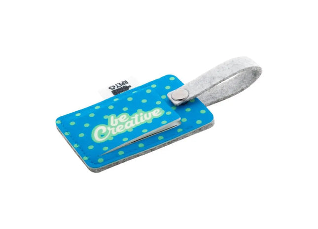 CreaFelt Tag Personalisierter RPET Gepäckanhänger - Schickes Grau TK Gruppe® Grosshandel 