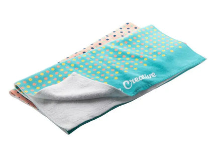 CreaTowel M Sublimations-Handtuch - Weiß: Weich, Saugfähig, Individuell bedruckbar TK Gruppe® Grosshandel 