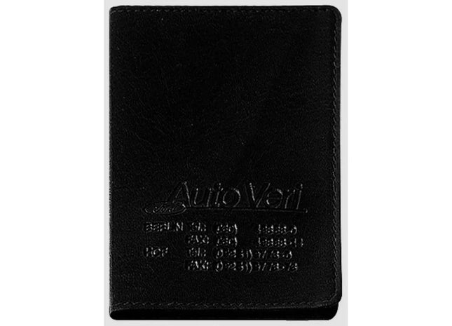 CreativDesign Ausweis-Hülle LefastoffOffenkantig - Schwarz Elegante Tasche für sichere Aufbewahrung TK Gruppe® Grosshandel 
