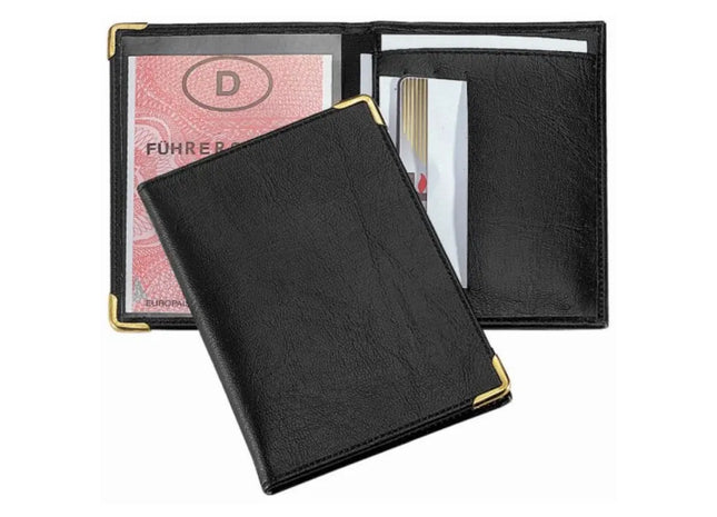 CreativDesign Ausweistasche Budget - Schwarz, kostengünstig und praktisch für Alltag und Reisen TK Gruppe® Grosshandel 