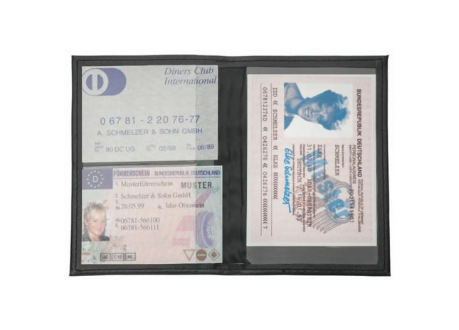CreativDesign DesignLine Stilvolle Führerscheintasche, Schwarz TK Gruppe® Grosshandel 