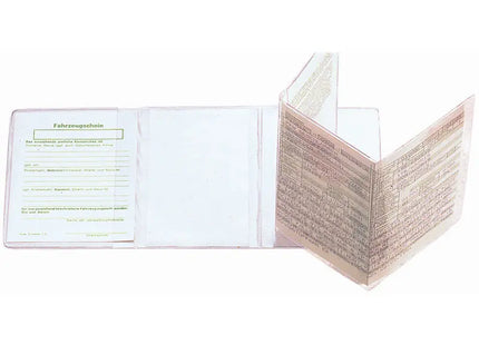 CreativDesign KFZ-Scheintasche Klar - Transparent, robust und praktisch für den Alltag TK Gruppe® Grosshandel 