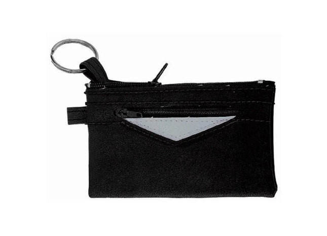 CreativDesign PeppKey Große Schlüsseltasche - Schwarz-Silber, Eleganter Organizer TK Gruppe® Grosshandel 