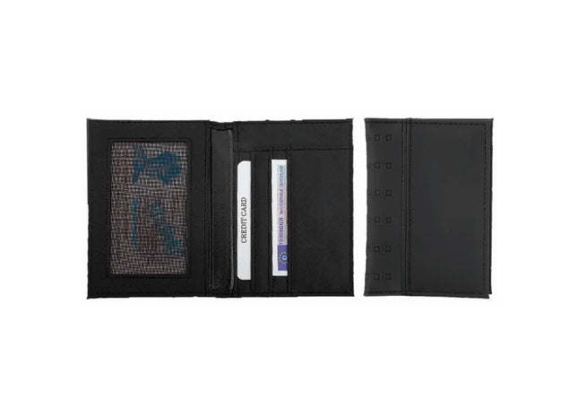 CreativDesign Square Elegante Quadratische Ausweistasche, Schwarz TK Gruppe® Grosshandel 