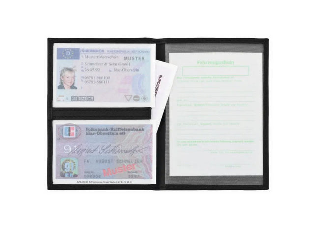 CreativDesign '517deLuxe' Ausweistasche - Exklusiv & Elegant in Schwarz TK Gruppe® Grosshandel 