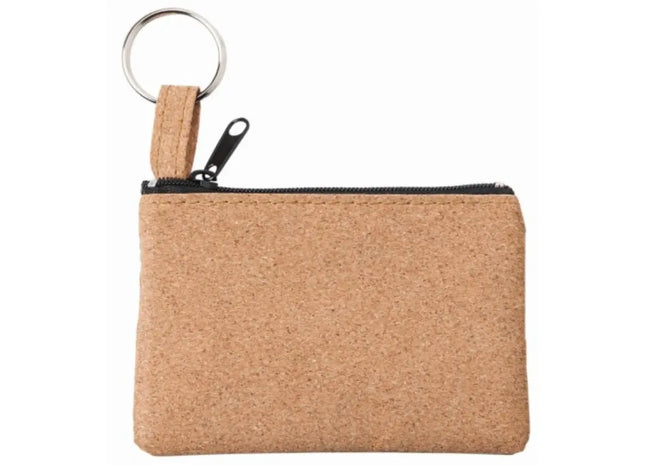 CreativDesign 'Nature' Schlüsseltasche aus Kork in Braun - Öko-freundlich & Stilvoll TK Gruppe® Grosshandel 